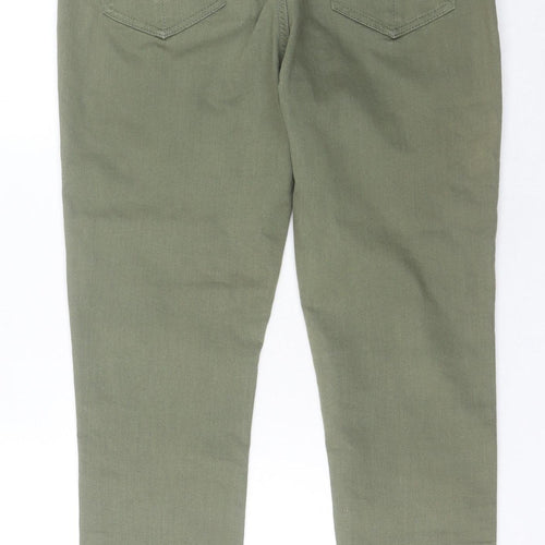 Clothing & Co Women's Green Skinny Jeans Size 14 Slim Fit Stretch