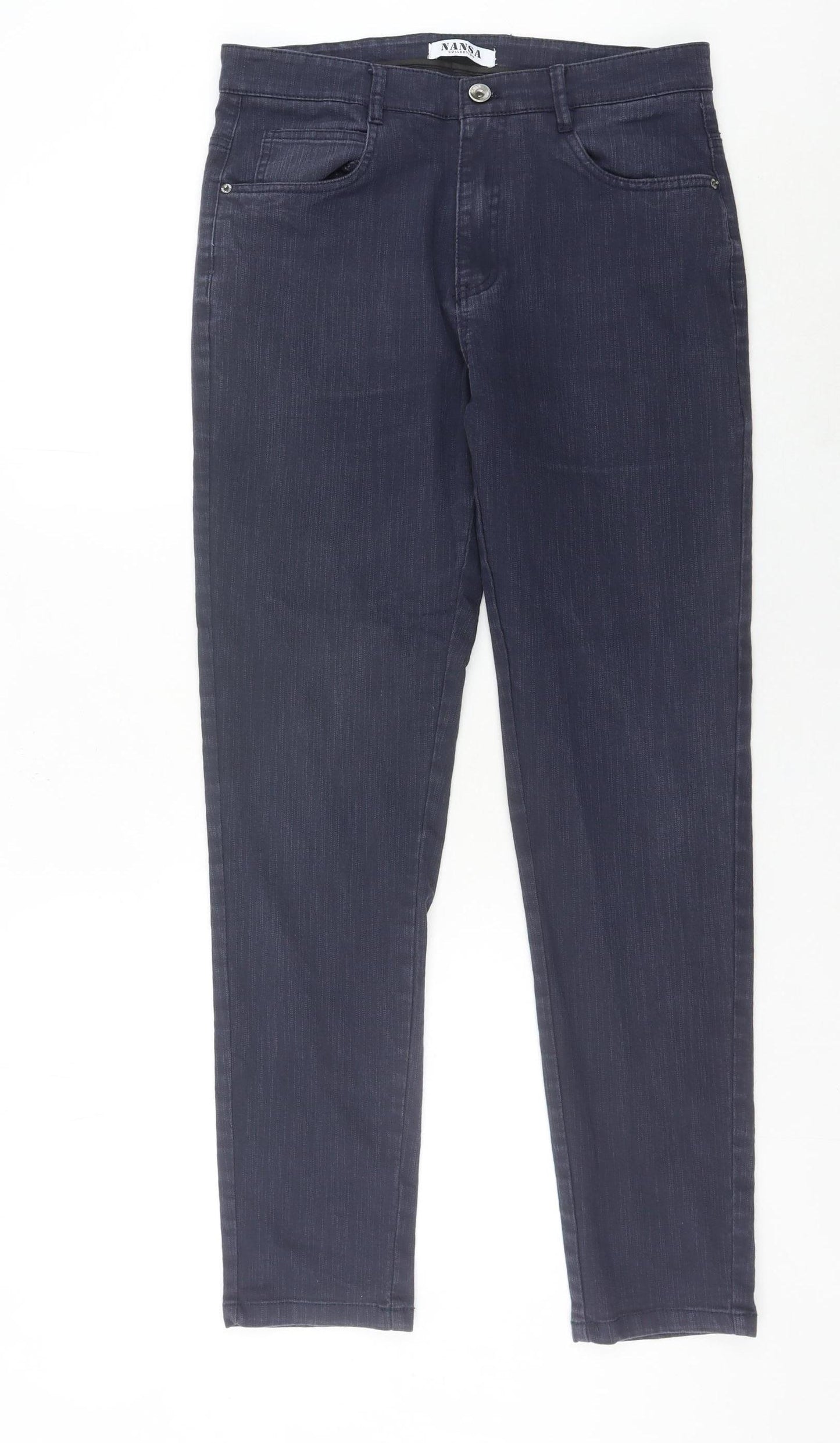 Nansa Collection Women's Blue Skinny Jeans Size 32 Slim Fit Stretch