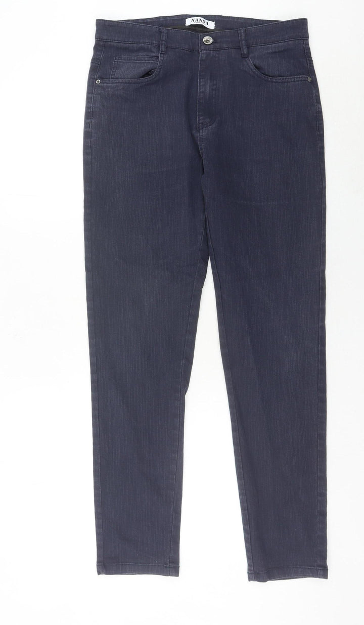 Nansa Collection Women's Blue Skinny Jeans Size 32 Slim Fit Stretch