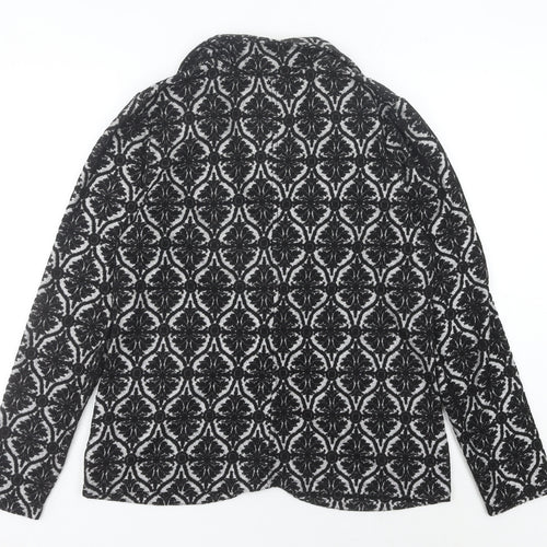 George Women’s Black Jacquard Stretch Blazer UK 16 Regular Fit