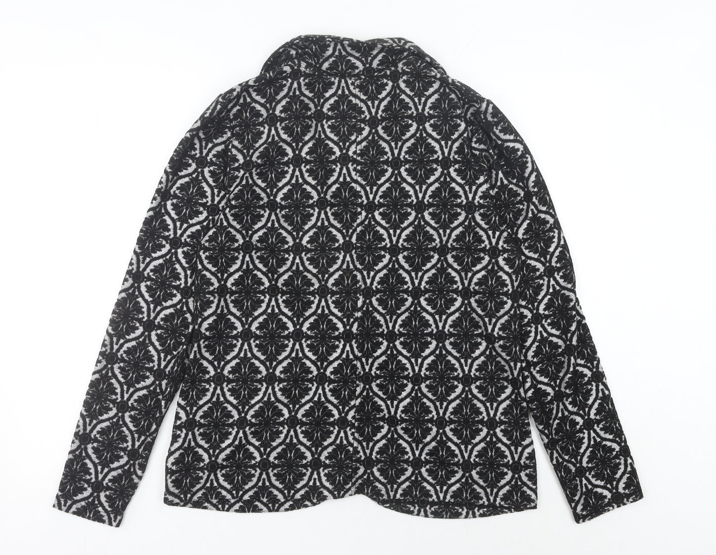 George Women’s Black Jacquard Stretch Blazer UK 16 Regular Fit