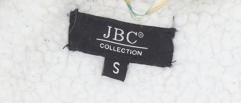 JBC Collection Men's Black Check Fleece Hooded Mid-Length Jacket S