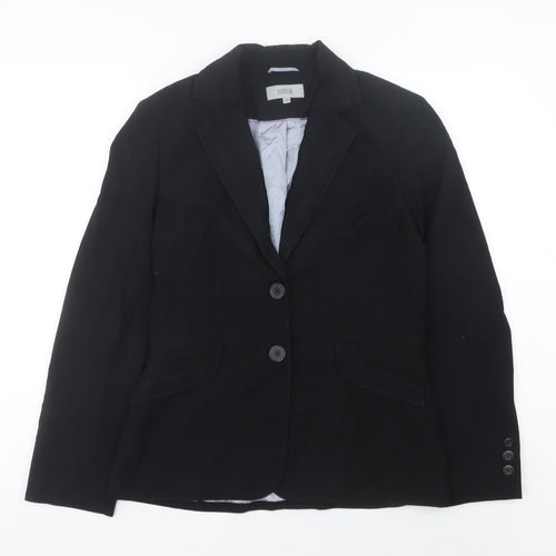 Marks and Spencer Women's Black Size 10 Regular Fit Blazer Jacket