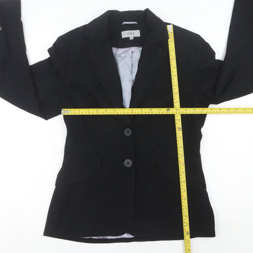 Marks and Spencer Women's Black Size 10 Regular Fit Blazer Jacket