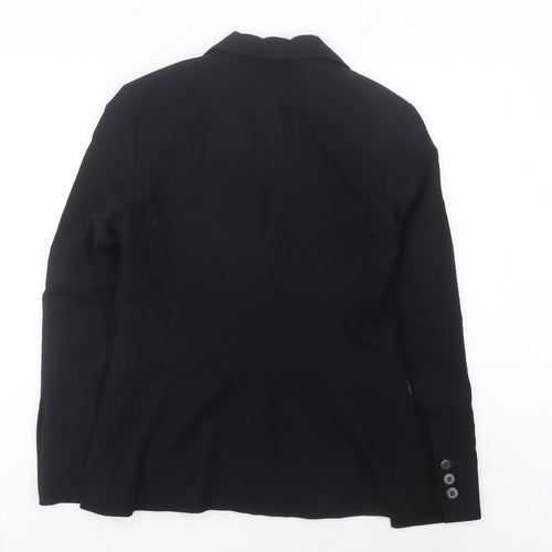 Marks and Spencer Women's Black Size 10 Regular Fit Blazer Jacket