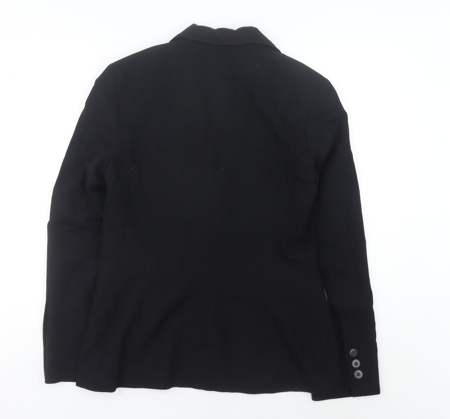Marks and Spencer Women's Black Size 10 Regular Fit Blazer Jacket