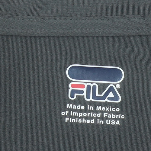 Fila Women’s Black Full Zip Raglan Sleeve Sweatshirt L