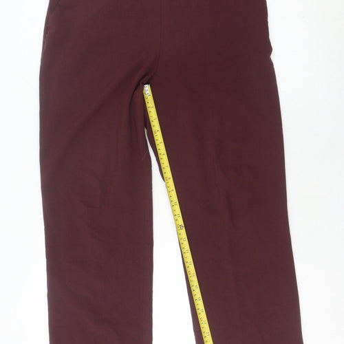 Marks and Spencer Women’s Brown Size 14 Straight Leg Trousers