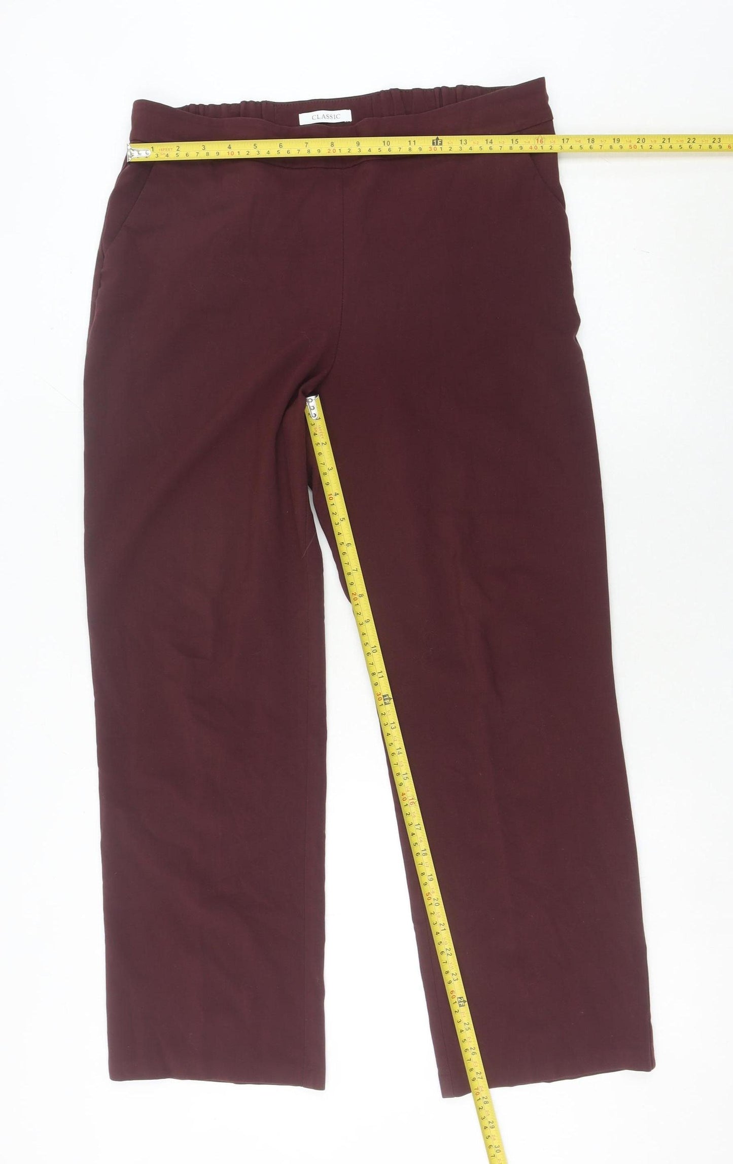 Marks and Spencer Women’s Brown Size 14 Straight Leg Trousers