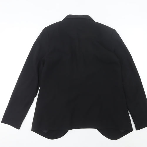H&M Women's Black Size 10 Shawl Collar Blazer Jacket