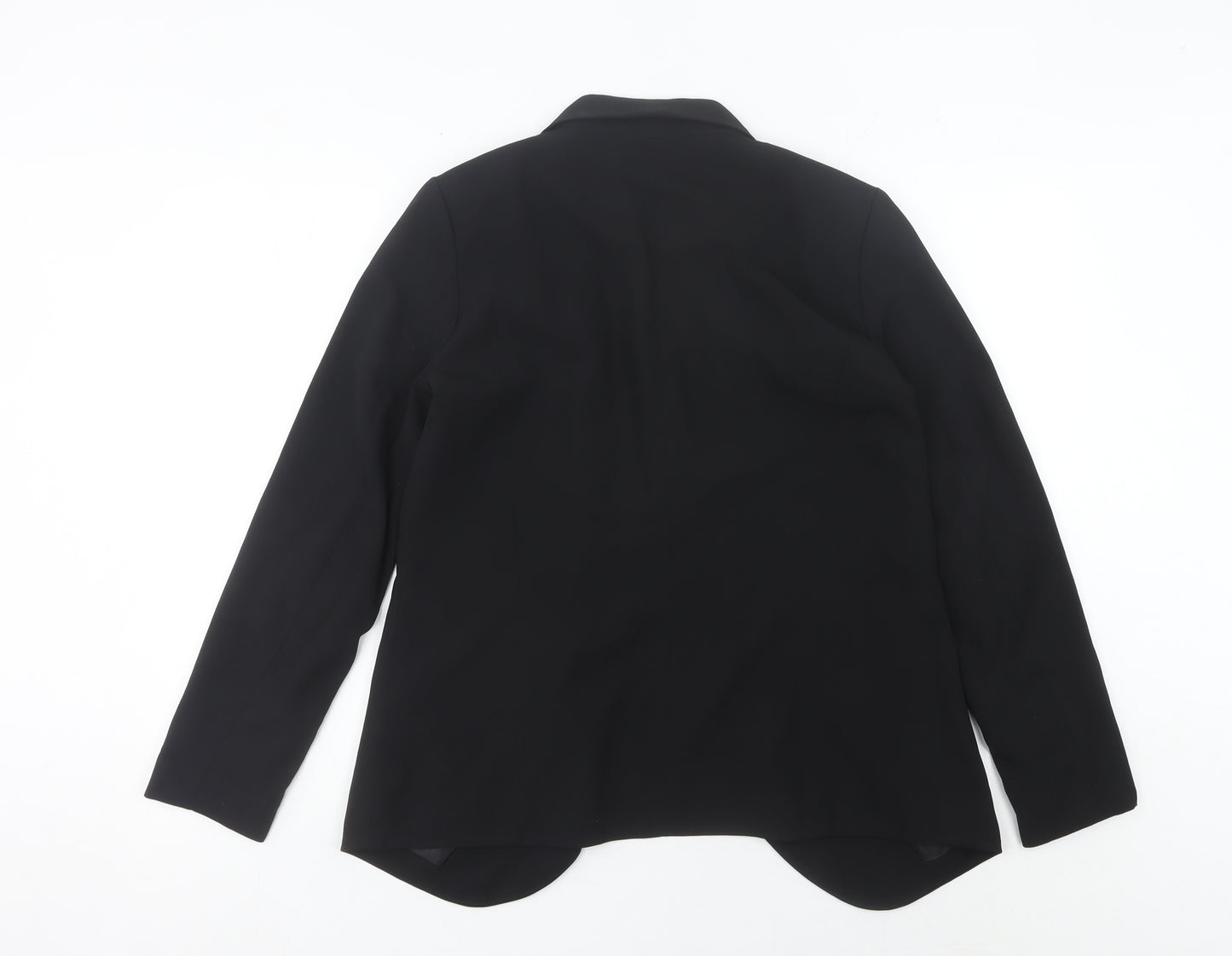 H&M Women's Black Size 10 Shawl Collar Blazer Jacket