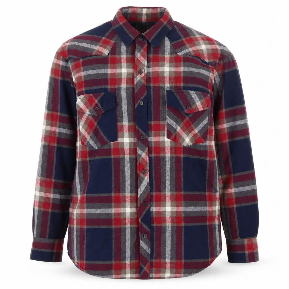 Station Clothing Inc. Men's Multicoloured Check Flannel Shirt M