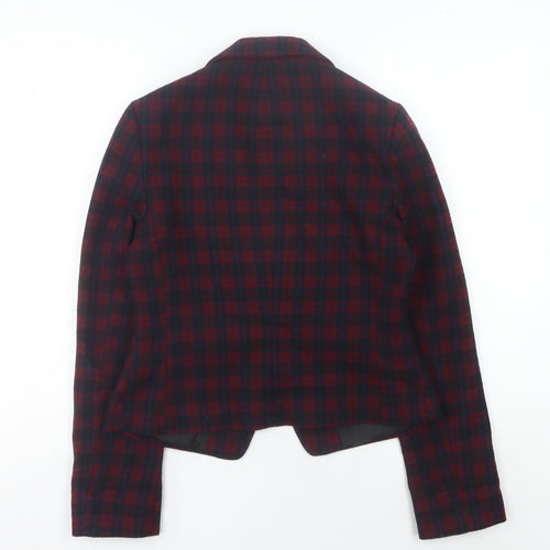 New Look Women's Multicoloured Check Blazer Size 10 Single-Breasted