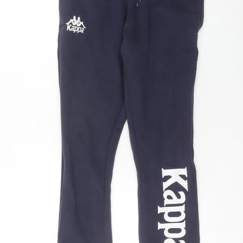 Kappa Men’s Blue XS Jogger Trousers Fleece Elastic Waist Logo Autumn/Winter