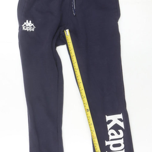 Kappa Men’s Blue XS Jogger Trousers Fleece Elastic Waist Logo Autumn/Winter