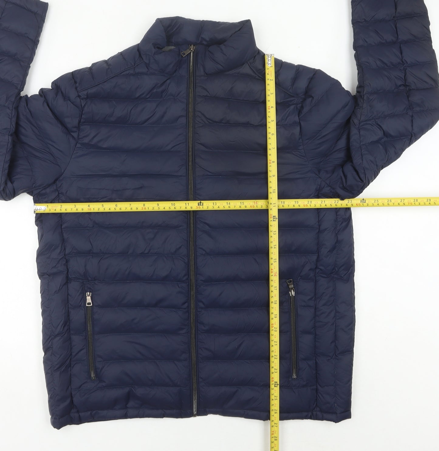 Marks and Spencer Men's Blue XL Puffer Jacket Lightweight Down