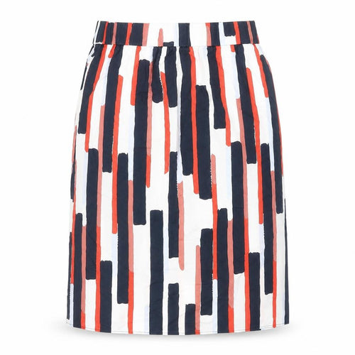 COS Women’s Multicoloured Geometric Cotton Knee Length Pencil Skirt UK 8