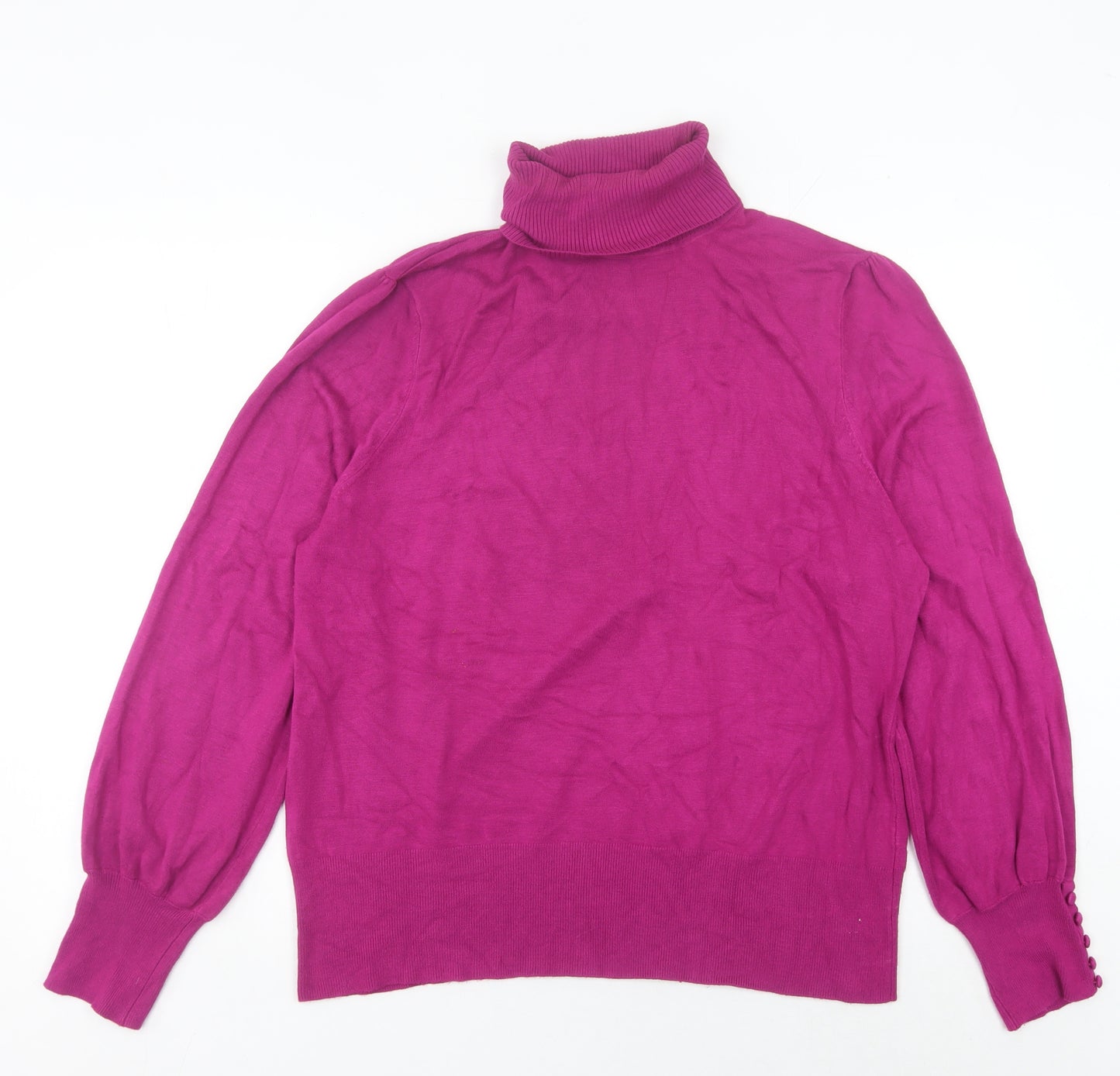 Debenhams Women Purple Roll Neck Long Sleeve Jumper Size 20