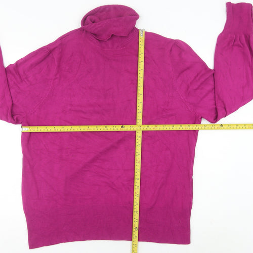 Debenhams Women Purple Roll Neck Long Sleeve Jumper Size 20