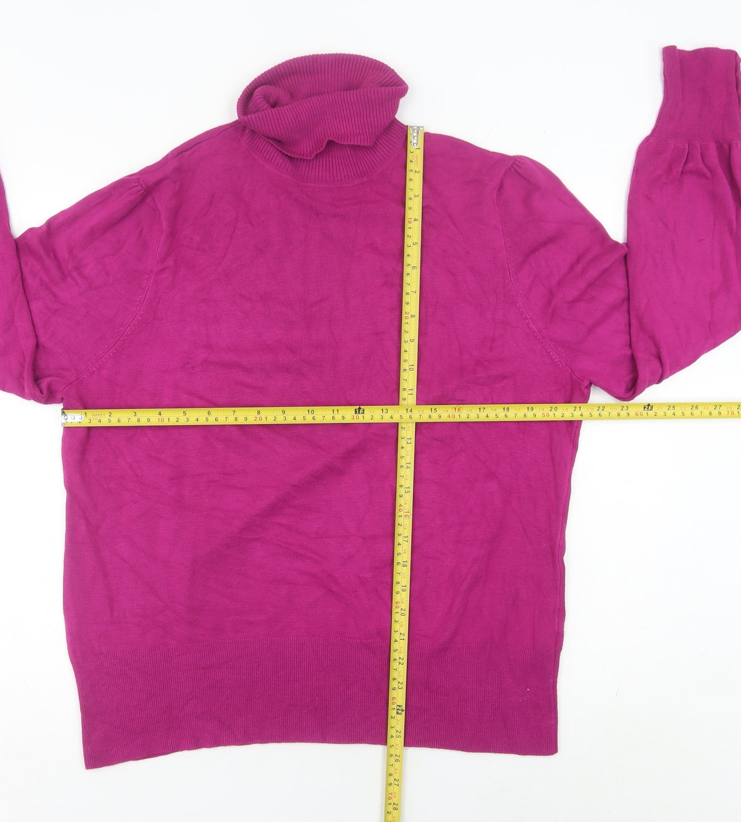 Debenhams Women Purple Roll Neck Long Sleeve Jumper Size 20