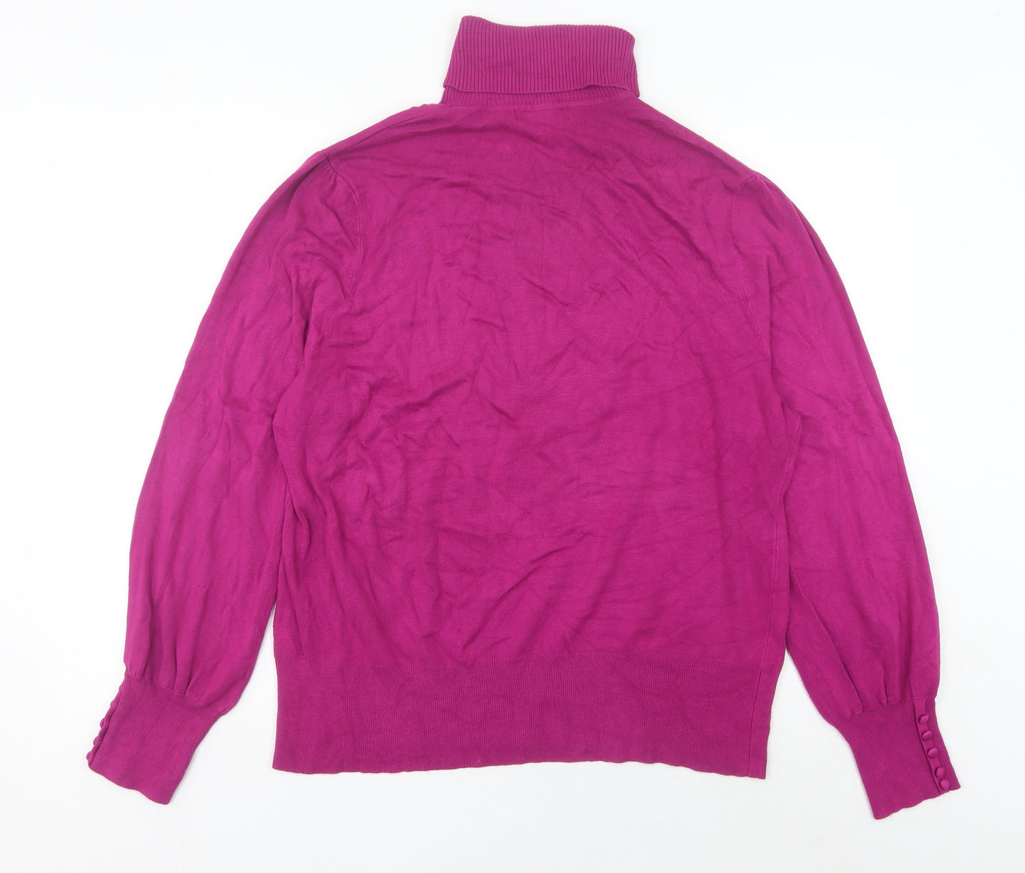 Debenhams Women Purple Roll Neck Long Sleeve Jumper Size 20
