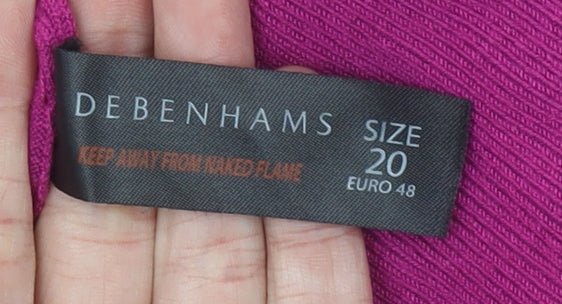 Debenhams Women Purple Roll Neck Long Sleeve Jumper Size 20