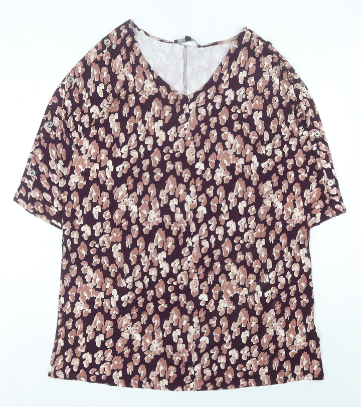 JD Williams Women’s Multicoloured Floral Blouse Size 16 Viscose