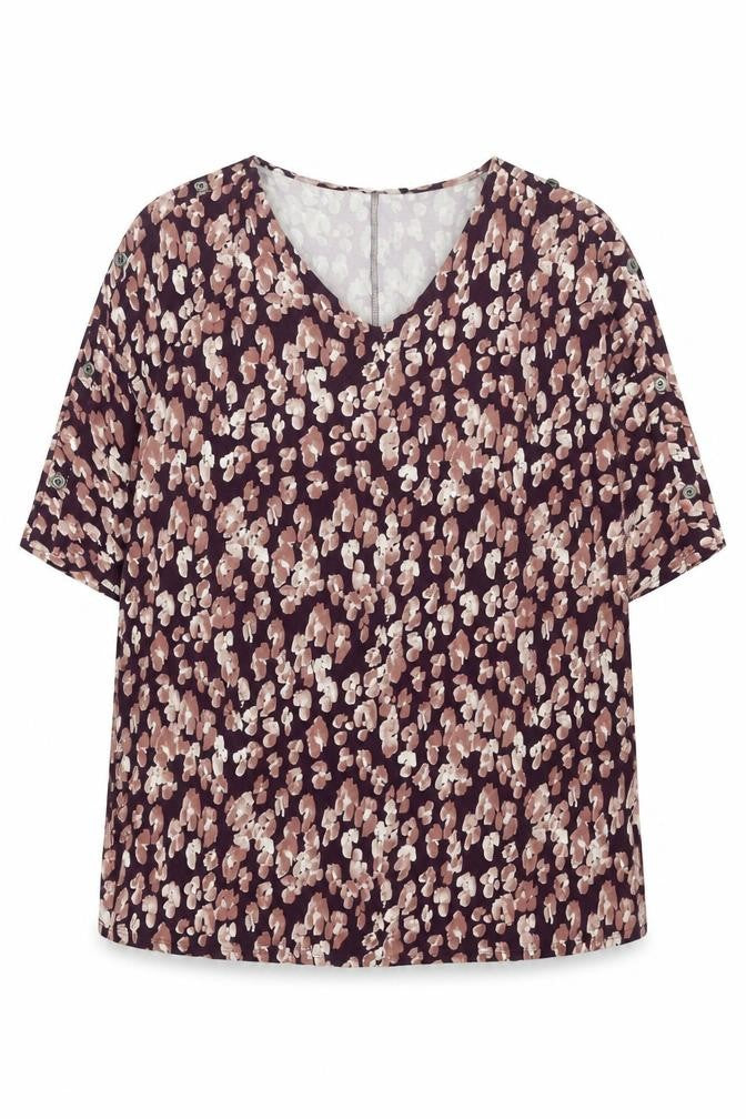 Front view of JD Williams Women’s Multicoloured Floral Blouse, size UK 16, Viscose