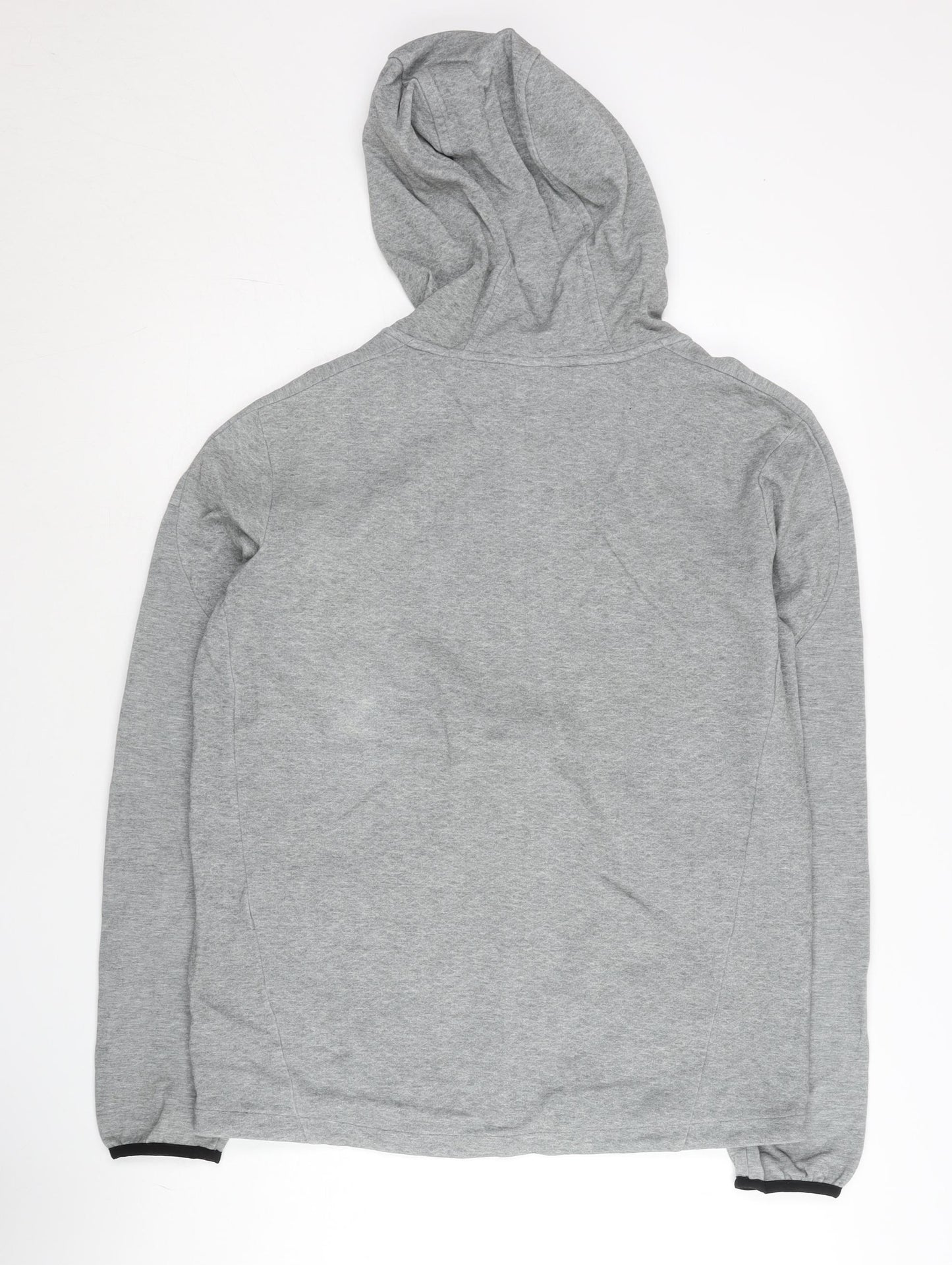 Puma Men’s Grey Full Zip Hoodie L Jersey Athletic Fit