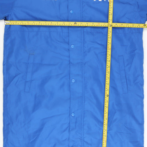 Mizuno Men's Blue L Long Parka Waterproof Winter Coat Hooded