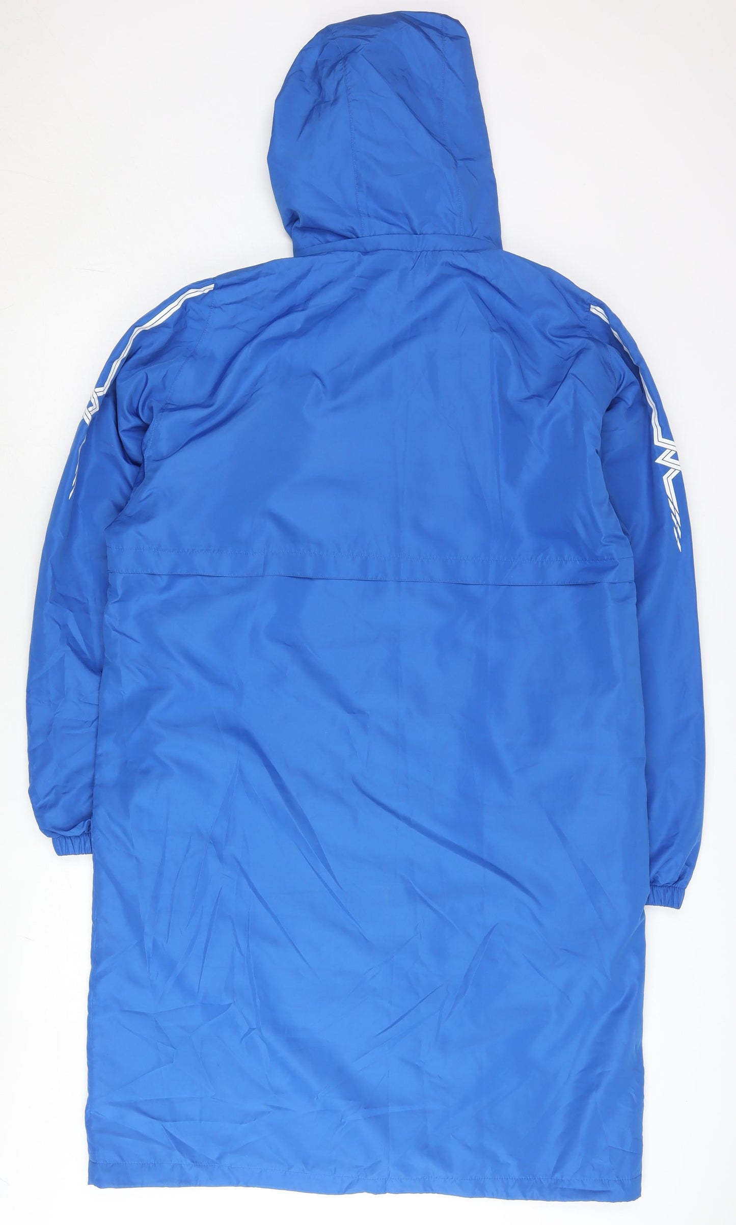Mizuno Men's Blue L Long Parka Waterproof Winter Coat Hooded