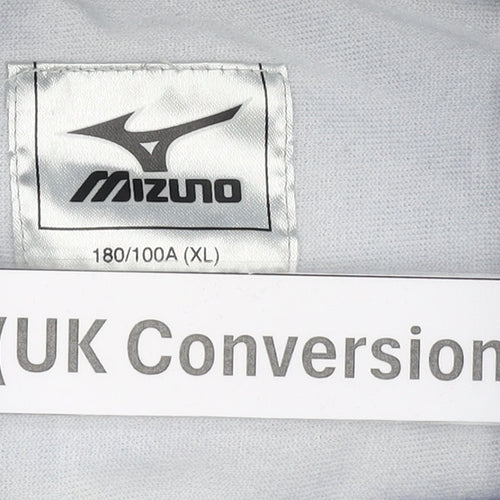 Mizuno Men's Blue L Long Parka Waterproof Winter Coat Hooded
