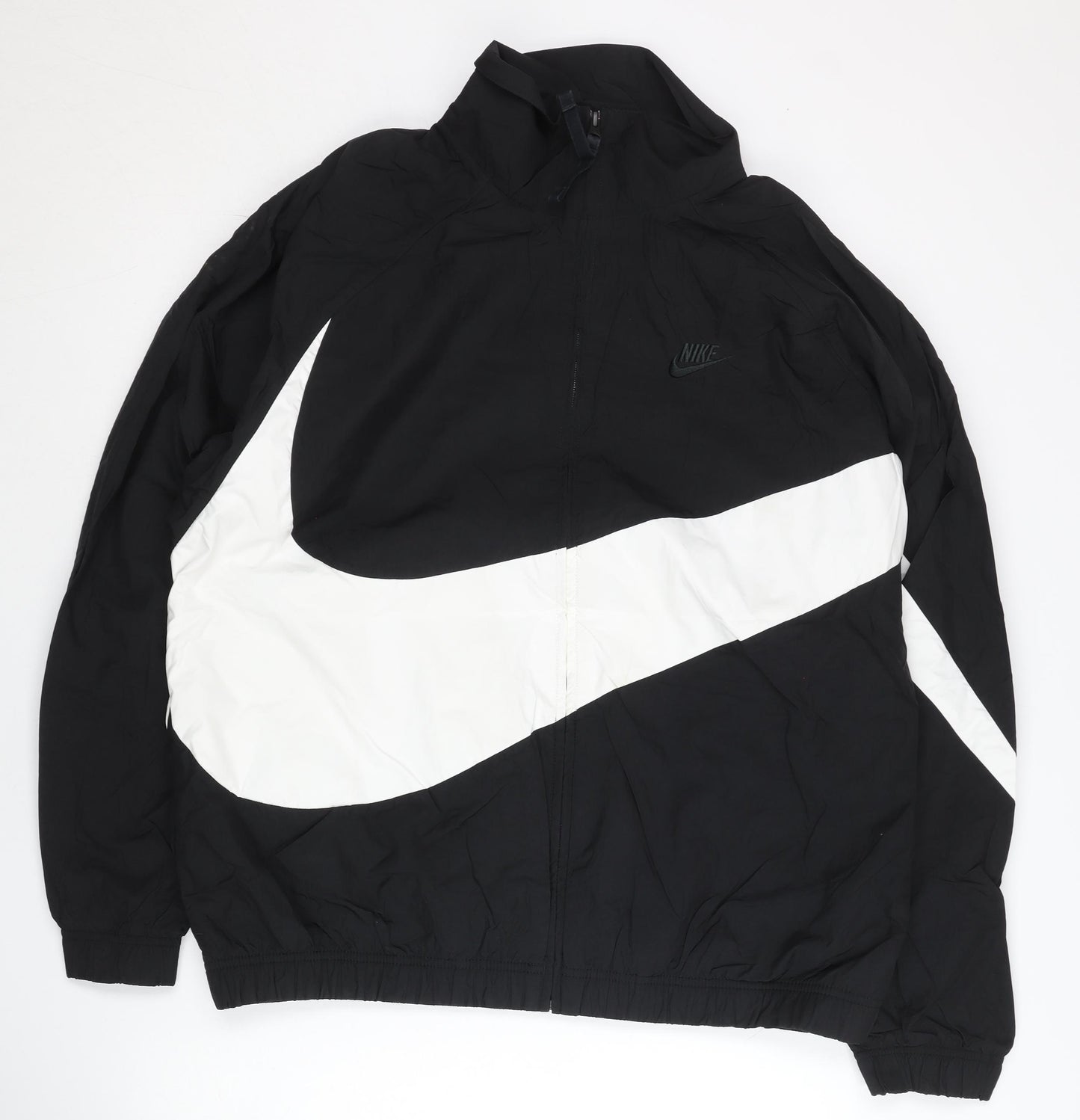 Nike Men's Black XL Windbreaker Jacket Colourblock Sports