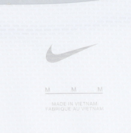 Nike Men's White M Windbreaker Jacket Hooded Lightweight Softshell
