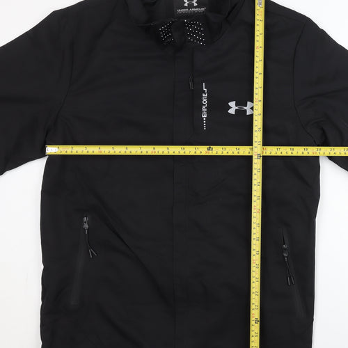 Under Armour Men's Black 2XL Windbreaker Jacket Lightweight Hooded