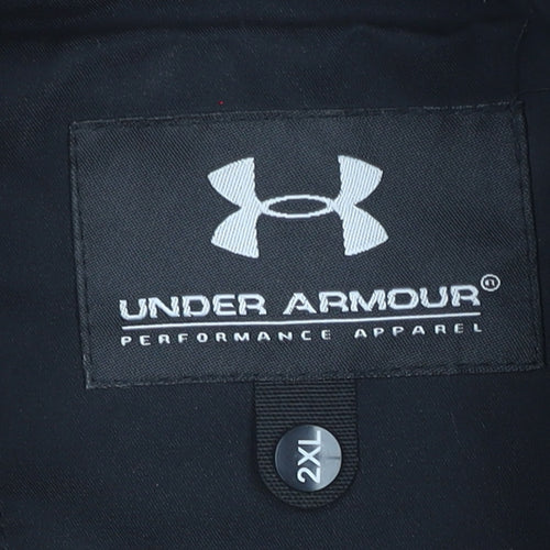 Under Armour Men's Black 2XL Windbreaker Jacket Lightweight Hooded