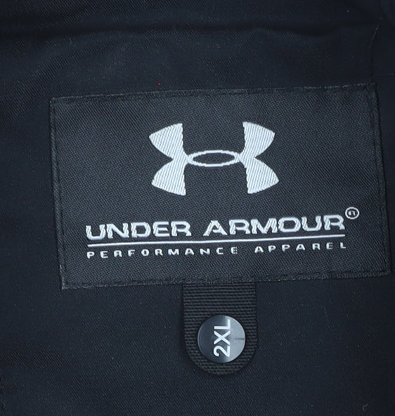 Under Armour Men's Black 2XL Windbreaker Jacket Lightweight Hooded