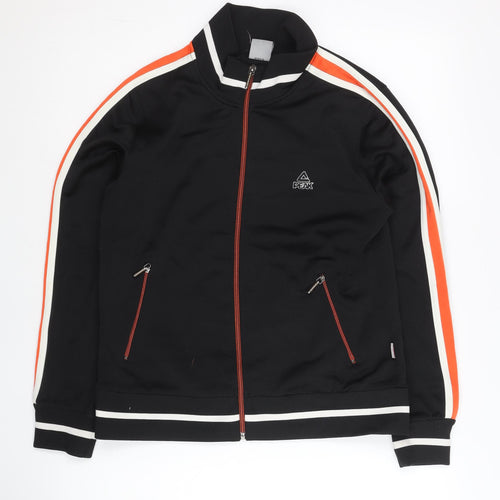 PEAK Womens Black XS Track Jacket Full Zip Colourblock Sportswear