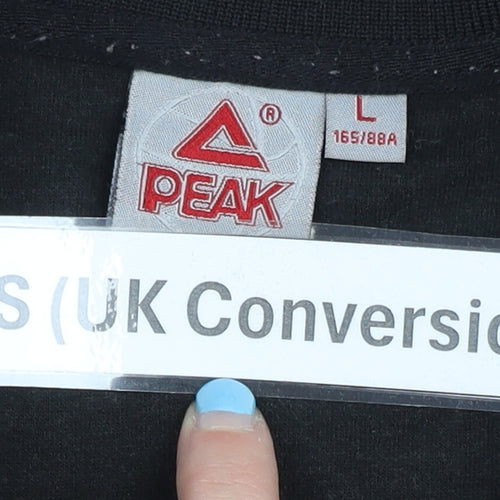 PEAK Womens Black XS Track Jacket Full Zip Colourblock Sportswear