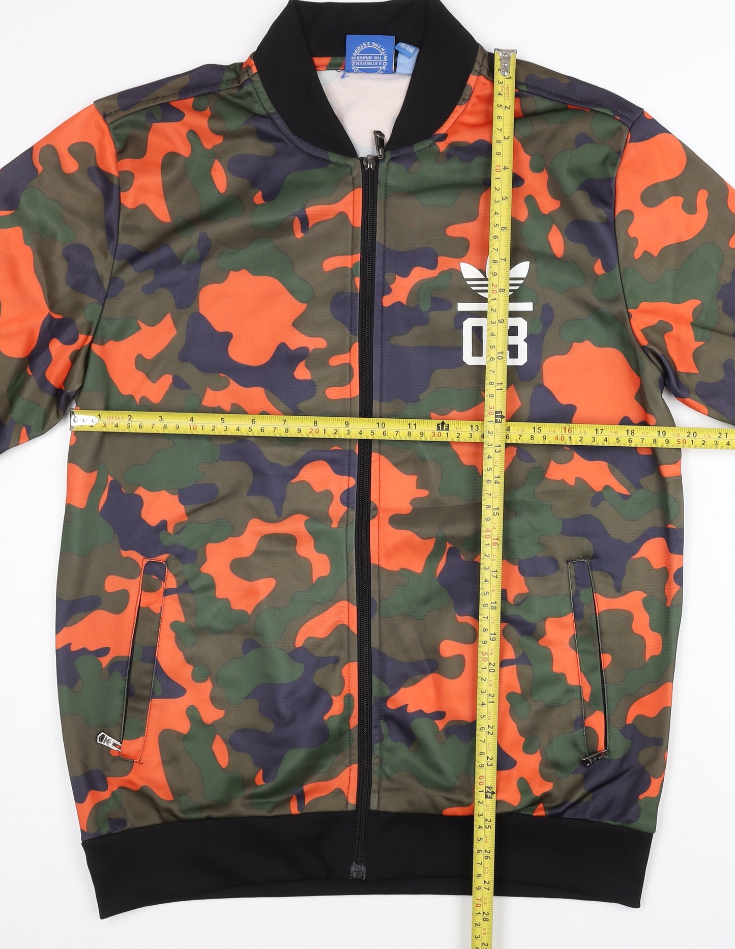 Adidas Men’s Multicoloured Camouflage Track Jacket L Full Zip