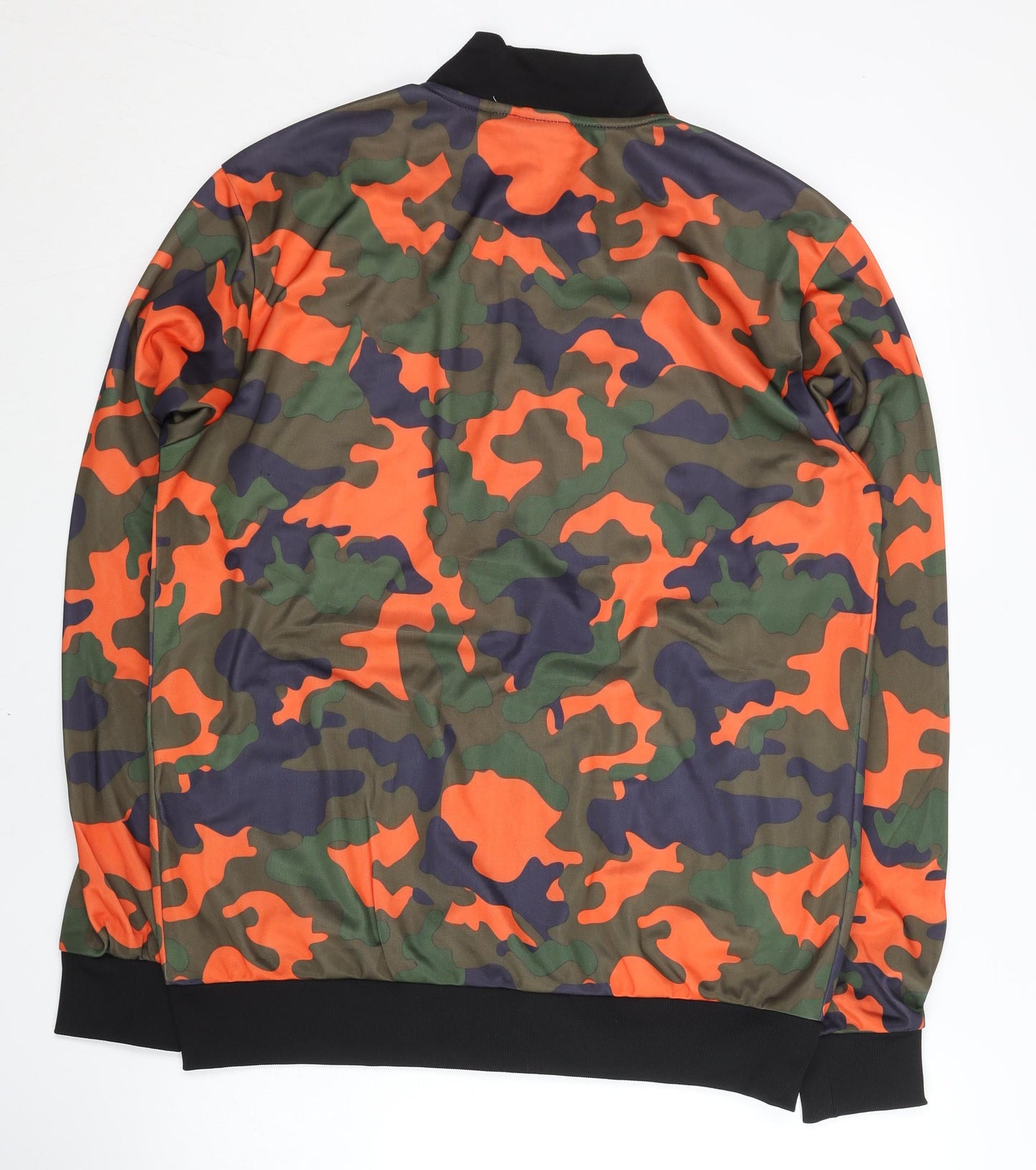 Adidas Men’s Multicoloured Camouflage Track Jacket L Full Zip