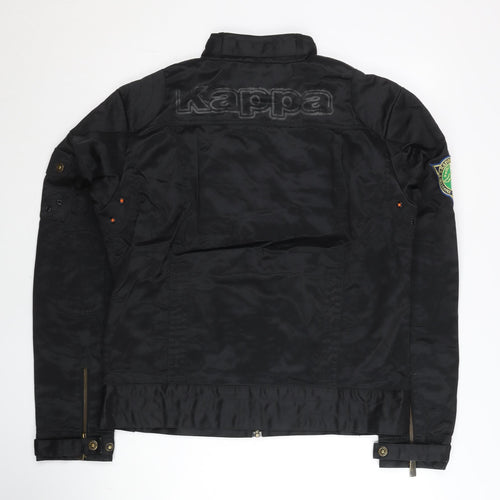 Kappa Women's Black M Motorcycle Jacket Cotton Blend Casual