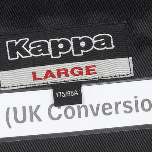 Kappa Women's Black M Motorcycle Jacket Cotton Blend Casual