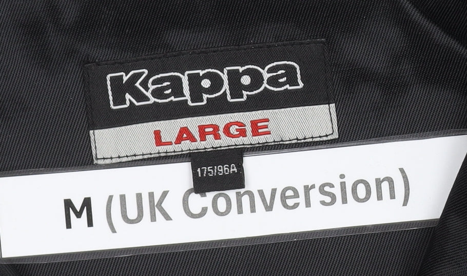 Kappa Women's Black M Motorcycle Jacket Cotton Blend Casual