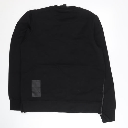 Adidas Men's Black M Pullover Sweatshirt with Side Zip