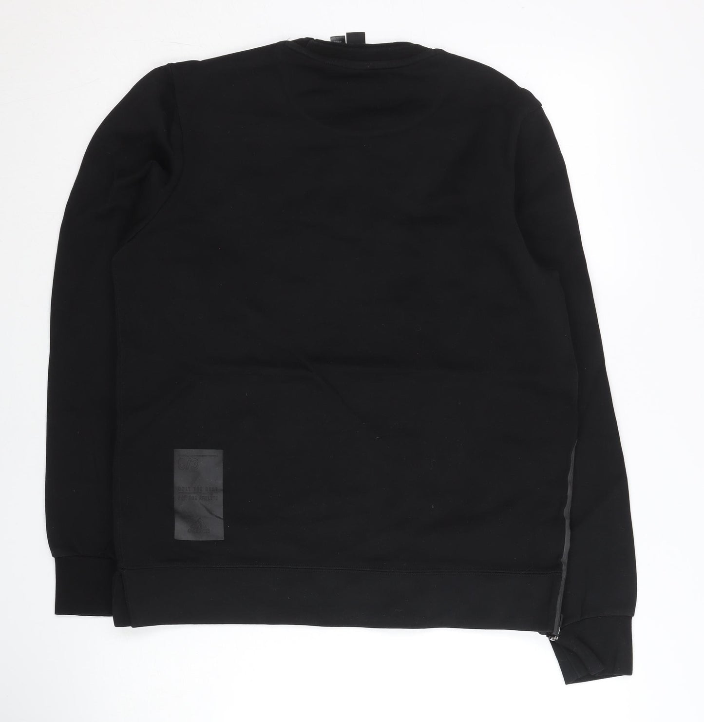 Adidas Men's Black M Pullover Sweatshirt with Side Zip