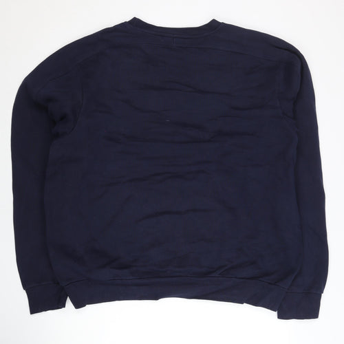 Umbro England Mens XL Navy Pullover Sweatshirt Vintage Football Crew Neck