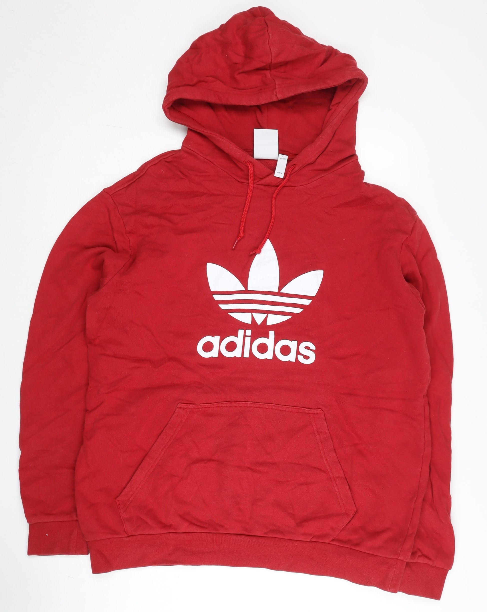 Pullover Hoodie Red Adidas Zip Up Hoodie Mens Adidas Men's Red - Main Image