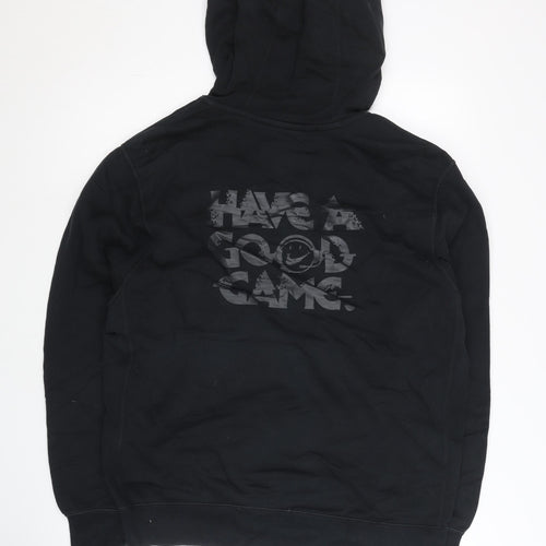 Nike Men's Black L Pullover Hoodie Graphic Print Sportswear