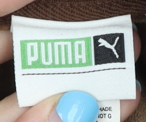 Puma Men’s Brown XS Crew Neck Pullover Sweatshirt with Logo